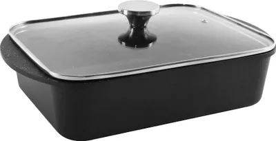 Immagine prodotto di Teglia da forno, rivestimento antiaderente, compatibilità versatile, nero