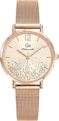 Image de Girl Only Femmes Montre bracelet en acier inoxydable GO or rose analogique à quartz UGO695434