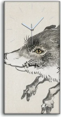Produktbild von Küche Wohnzimmer Wand Leinwand Uhr 30x60 Malerei Asiatische Tier Kunst - weiße Hände