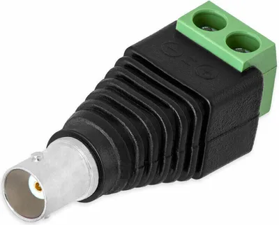 Produktbild von 1x BNC Buchse Terminalblock 2-Pin Schraubklemmen Adapter Kabel Verbinder Universal