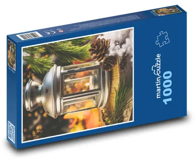 Obrázek produktu pro Puzzle 1000 Svíčka ve Vánoční Lucerně - martinpuzzle