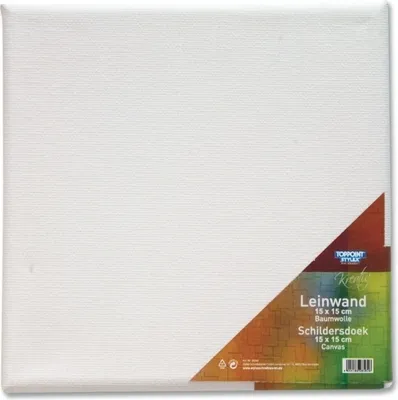 Produktbild von 6 Leinwände Leinwand bespannte Keilrahmen 15x15cm