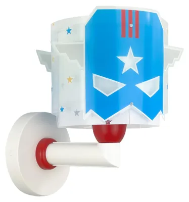 Produktbild von Dalber Kinder Wandlampe Blue Hero Superheld 61819