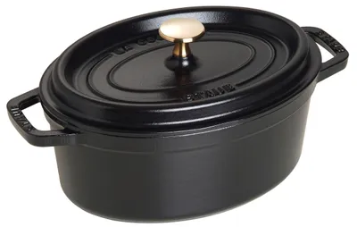 Productafbeelding van Staub Cocotte, zwart, gietijzer, 23 cm, 3,3 kg