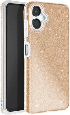 Image de Avizar, Housse scintillante pour Samsung Galaxy A06 antichoc, Or