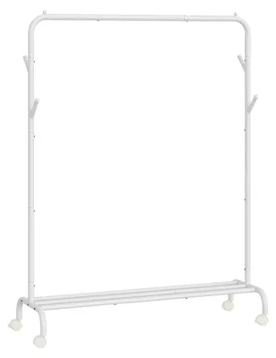Obrázek produktu pro Stojan na oblečení na kolečkách – organizér na oblečení – ocelová konstrukce – 41 x 103,5 x 155 cm