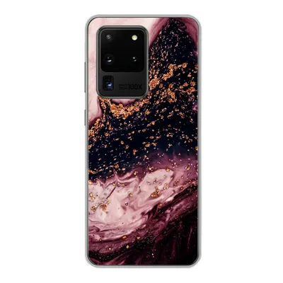 Produktbild von MuchoWow® Handyhülle Schutzhülle Hülle für Samsung Galaxy S20 Ultra Marmor - Natursteine - Mineralien Silikon Softcase Handy Hülle - Karteninhaber