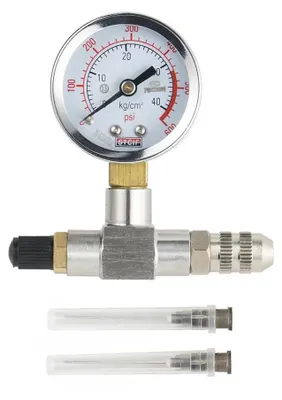 Image de Kit de gonflage à l'azote, manomètre 600 PSI, compatibilité universelle, 600 psi / 40 bars