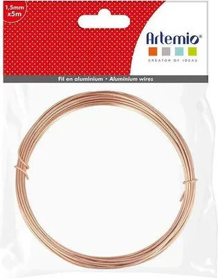 Image de Fil d'aluminium 5 m x 1,5 mm - Cuivre