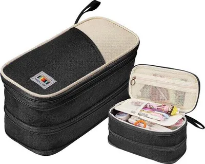 Produktbild von Famanu Etui für Teenager, Erweiterbares Design mit großer Kapazität - Schwarz