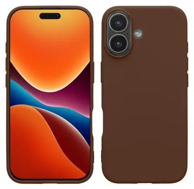 Produktbild von kwmobile Hülle kompatibel mit iPhone 17 Hülle - Weiche und schlanke TPU Silikon Handyhülle - Stoßabsorbierendes Flexibles Case - Chocolate