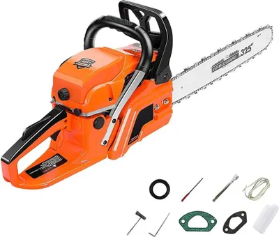Produktbild von Benzin Kettensäge - Motorsäge 52 ccm 2-Takt 2000 W - Profi Baumfällsäge - 50 cm Schwertlänge