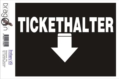 Produktbild von Aufkleber / Autoaufkleber - JDM / Die cut / Auto / OEM - Tikethalter 210x100mm pink - Heckscheibe / Heckscheibenaufkleber