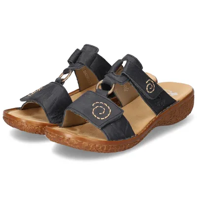 Immagine prodotto di Pantofole Rieker da donna Pantofole blu per il tempo libero, Misura della scarpa: 40 EU