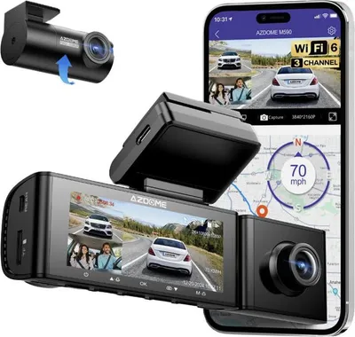 Obrázek produktu pro AZDOME M590 Dash Cam sada se zadní a vnitřní kamerou