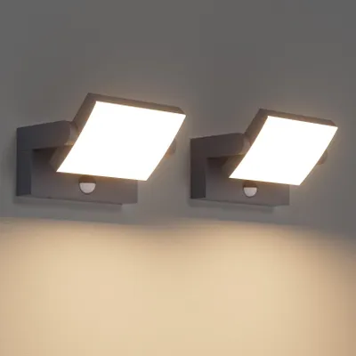 Produktbild von 24 W LED Wandleuchte mit Bewegungsmelder für Innen und Außen