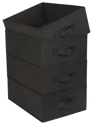 Obrázok produktu pre Sada štyroch skladacích úložných boxov na oblečenie