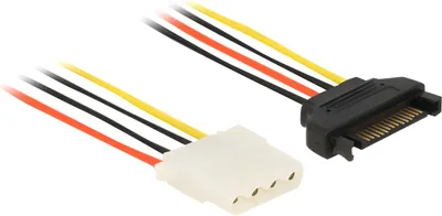 Image de DELOCK Stromkabel SATA 15 Pin Stecker > 4 Pin Buchse 50cm