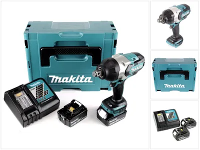 Immagine prodotto di Avvitatore a impulsi a batteria Makita DTW 1001 RFJ 18V 3/4" 1050Nm brushless + 2x batteria ricaricabile 3.0Ah + caricabatterie + Makpac