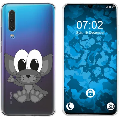 Produktbild von PhoneNatic Case kompatibel mit Huawei P30 Silikon-Hülle Cutiemals M5