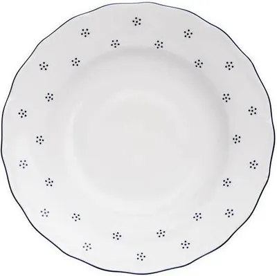 Produktbild von Tiefer Teller, tschechisches Porzellan, Verona, 24 cm, blaue Valbella, G. Benedikt