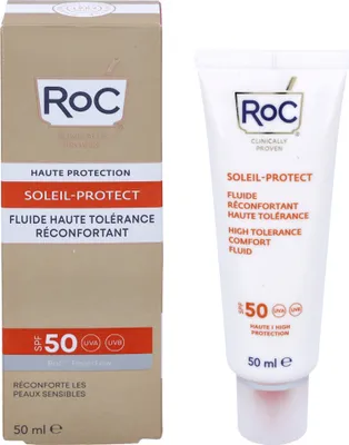 Produktbild von Sonnencreme RoC Soleil-Protect High Tolerance Fluid SPF50+