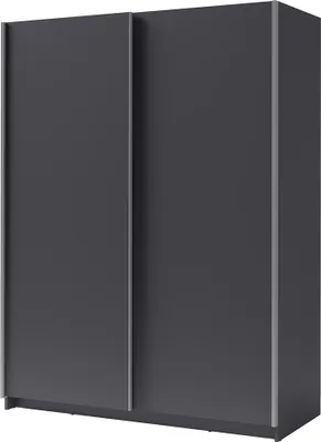Produktbild von Schlafzimmer Schwebetürenschrank mit 150 cm Breite in graphit mit 2 Schwebetüren - GRENOBLE-166