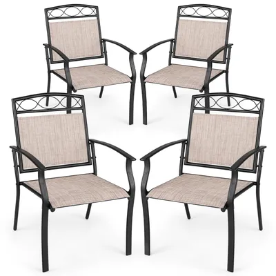 Productafbeelding van FANTASK tuinstoelen, set van 2. Breed zitvlak. Draagvermogen tot 150 kg