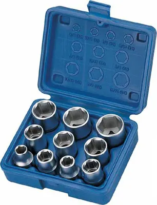 Produktbild von Steckschlüssel-Einsätze ZÖLLIGE Schraubendreher-Set 1/2"-Antrieb, 10-tlg.