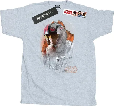 Produktbild von Star Wars - "The Last Jedi" T-Shirt für Herren BI46957 (XXL) (Grau)