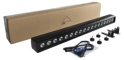 Obrázok produktu pre Pódiové osvetlenie, RGBWA+UV, ovládanie DMX, 18x18W 6IN1, zástrčka EU
