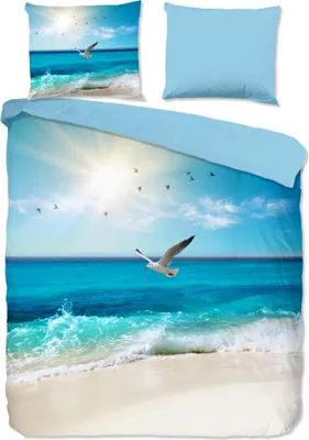 Produktbild von Good Morning Bettwäsche "strandthema" - Multi - (200x200/220 cm) - Baumwolle