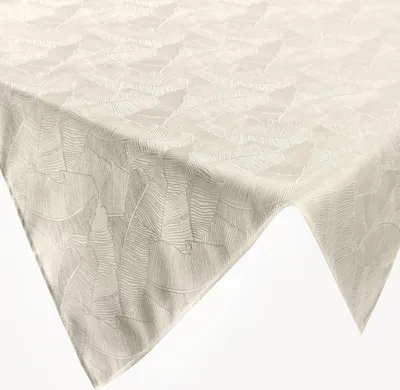 Produktbild von EUROFIRANY | Tischdecke - 85 x 85 cm - cremefarbenes Tischtuch - Klassisch und Elegant