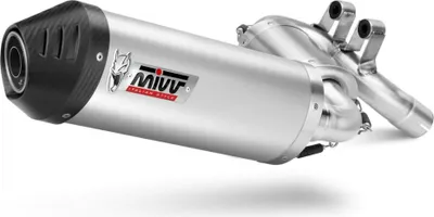 Obrázok produktu pre MIVV Oválny výfuk Slip-on s homologizovanými karbónovými titánovými koncovkami pre BMW F 900 XR 2025