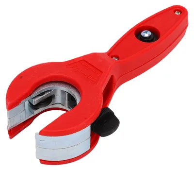Obrázek produktu pro Ráčnová řezačka trubek 8–29 mm, univerzální řezačka na řezání měděných, PVC a plastových trubek, červená