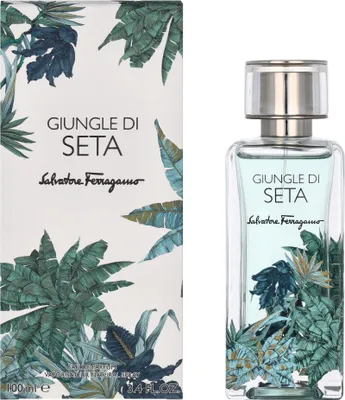 Produktbild von Salvatore Ferragamo Giungle di Seta, Frauen, 100 ml, Nicht nachfüllbare Flasche, Spray, ALCOHOL DENAT. (SD ALCOHOL 39C), PARFUM (FRAGRANCE), AQUA (WATER), ETHYLHEXYL METHOXYCINNAMATE,..., 1 Stück(e)