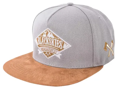 Immagine prodotto di Cappello da baseball Blackskies® modello snapback, unisex, colore grigio, stile ska