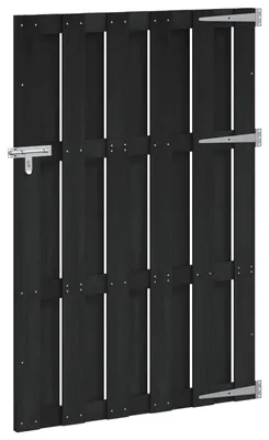 Produktbild von Gartentor WPC Grau mit Verriegelung Scharnieren und Pfosten Zauntor Zauntür Pforte wetterfest abschließbar witterungsbeständig 100 x 150 cm