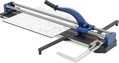 Productafbeelding van 800 mm professionele tegelzaag, handmatige tegelzaag, tegelzaagmachine met dubbele geleiders, maximale snijdiepte 15 mm, handtegelzaag