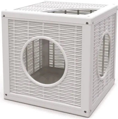 Produktbild von Katzenhaus bama pet Qublo Ice 35 x 35 x 35 cm weiß