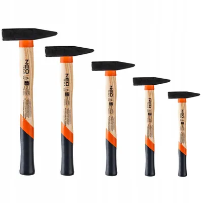Produktbild von NEO TOOLS Schlosserhammer Set, Eschestiel, 5 Teile 200g, 300g, 500g, 800g, 1000g
