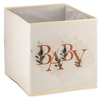Produktbild von Prendi Home Aufbewahrungsbox 30x30x30 cm faltbar – Kinderzimmer Stoffbox Motiv Groß Baby