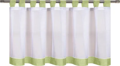 Produktbild von Gerster Schlaufenbistro B = 150 x H =50 cmTransparent We Uni weiß/limette