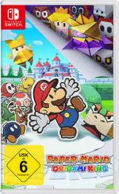 The image shows the game box for Paper Mario: The Origami King for Nintendo Switch.