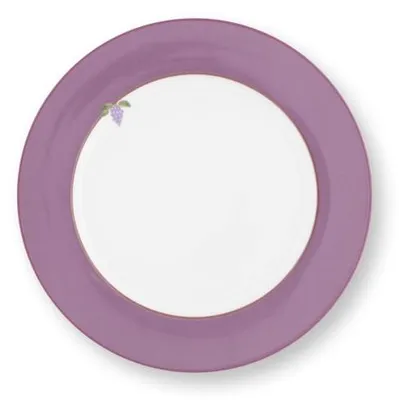 Produktbild von Pip Studio Speiseteller Lily & Lotus Uni Lila (26,5cm)