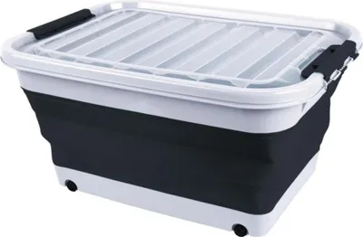 Produktbild von Camp4 Aufbewahrungsbox 65l faltbar mit Deckel u.Rollen