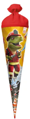 Image de Cornet surprise à motif pompiers Dino rond de Roth