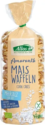 Produktbild von Allos Amaranth Maiswaffeln Meersalz -- 100g