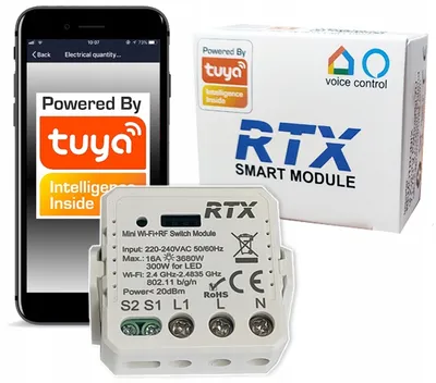 Produktbild von TUYA WiFi Controller Relaisbox 16A MINI