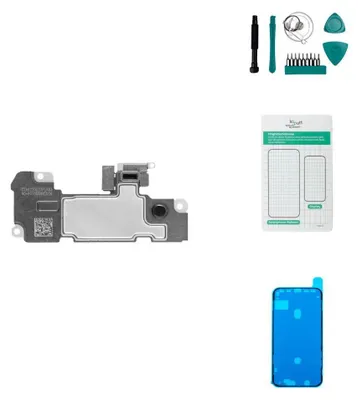 Produktbild von iPhone 11 Hörmuschel Ersatzteil Set mit Werkzeug und Reparaturanleitung